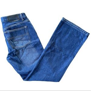 90s Y2K BCBG Blue Mid-Rise Boot cut/Straight-leg Jeans
